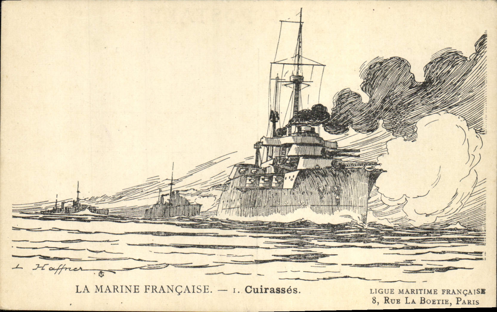 La Marine Française — 1. Cuirassés — Ligue Maritime Française