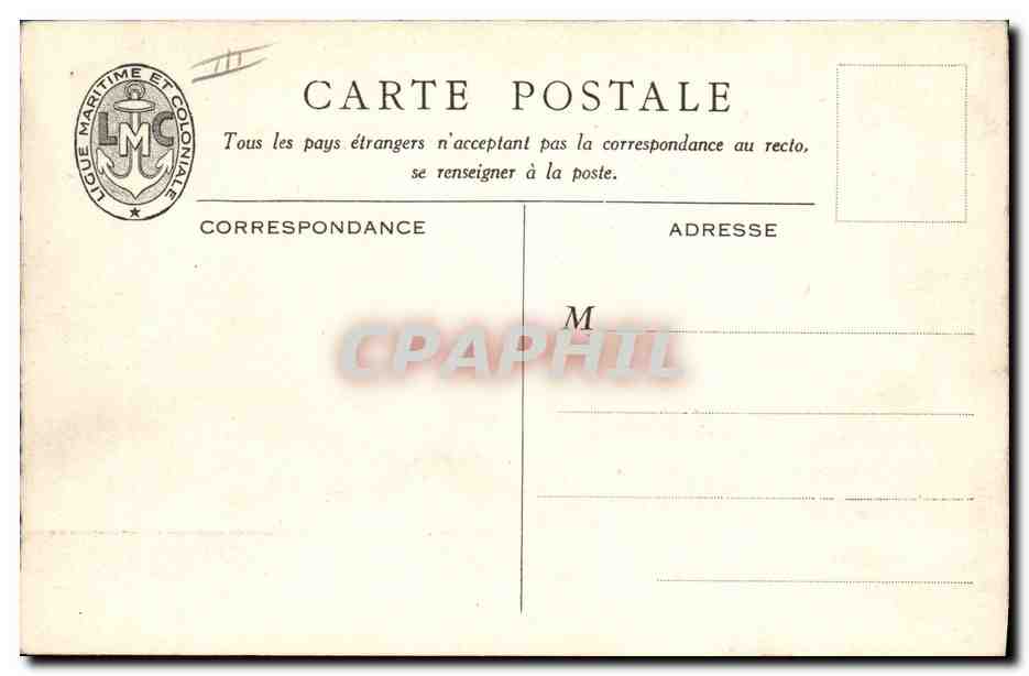 CPA Bateau Guerre Illustrateur Haffner Croiseurs de 10000 tonneaux type Tourville — Verso