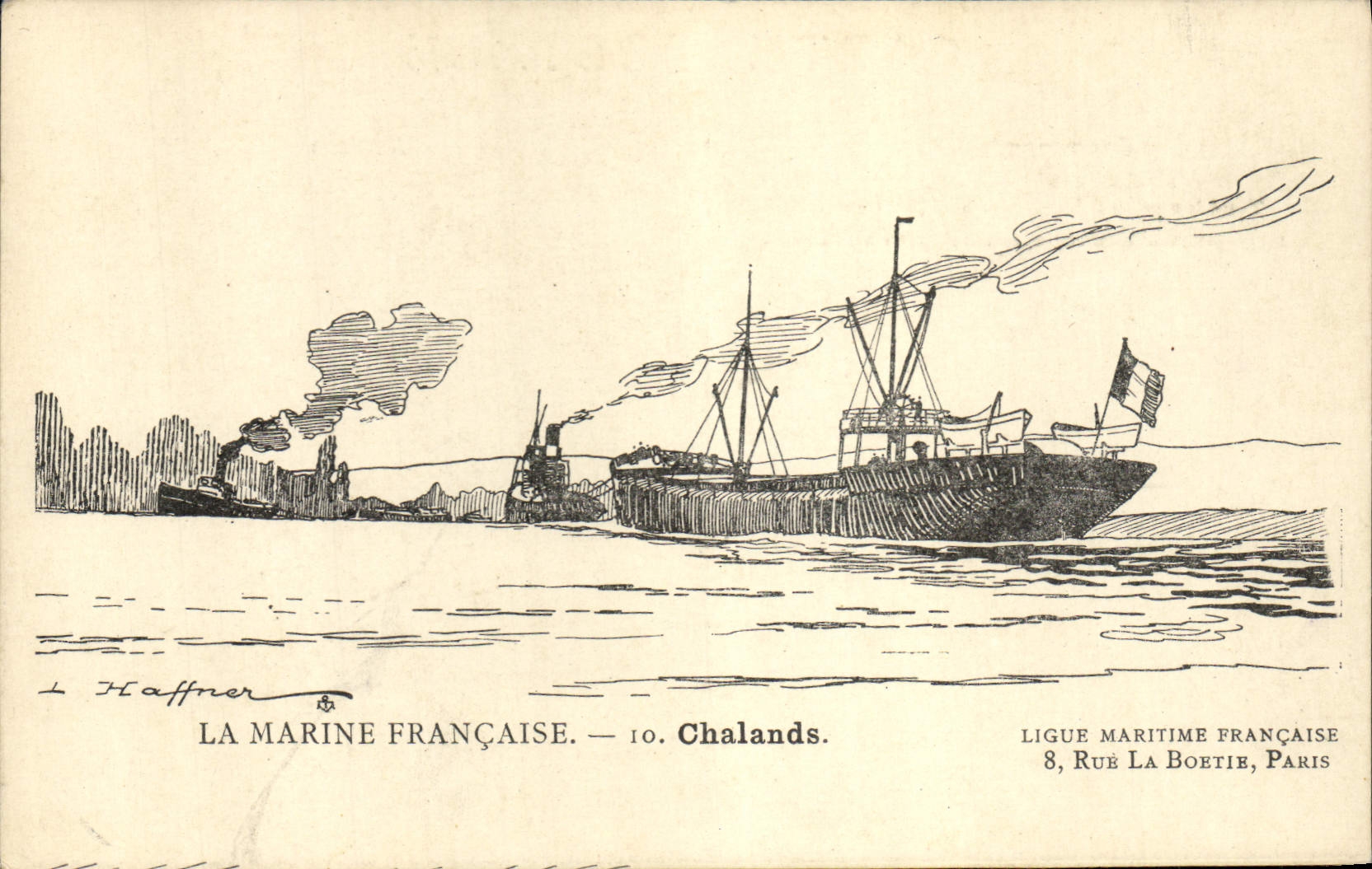 La Marine Française — 10. Chalands — Ligue Maritime Française