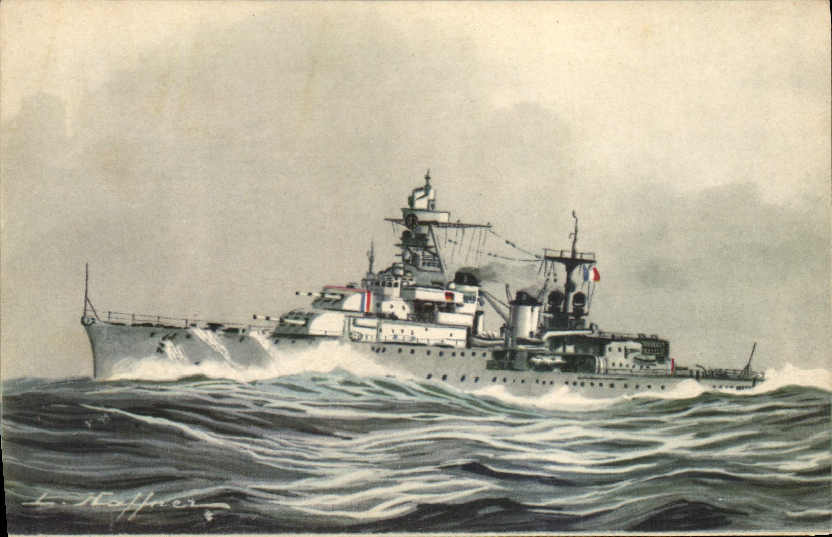 Croiseur de 2e classe « Marseillaise » — Collection de la Ligue Maritime et Coloniale — éditeur AEC Paris