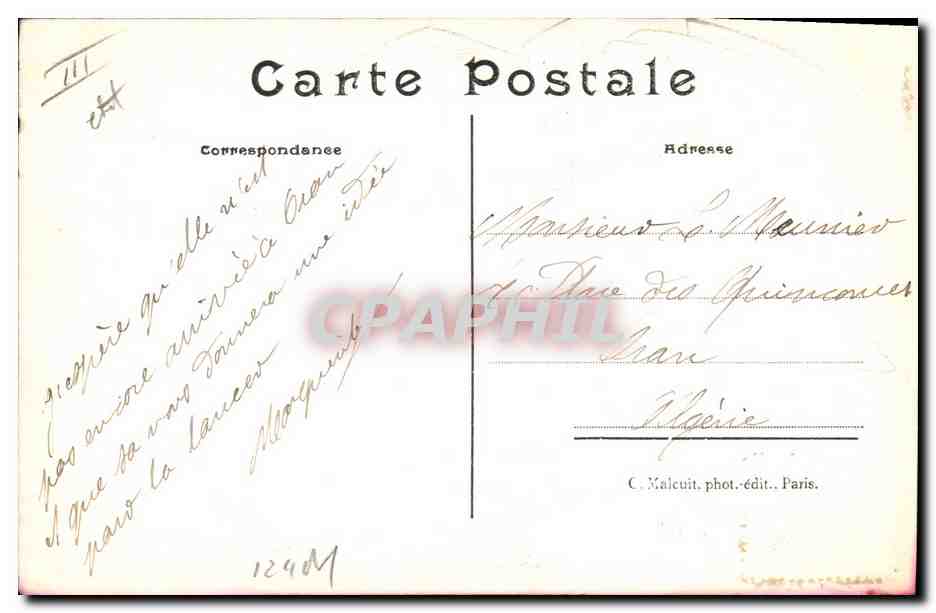 CPA Bateau Illustrateur Xavier Sager Femme La mode en 1909 Chapeau — Rückseite