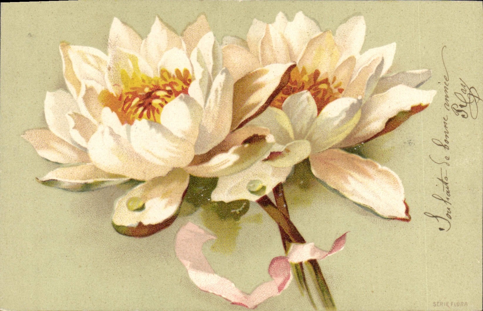 CPA Fantaisie Fleurs Illustrateur
