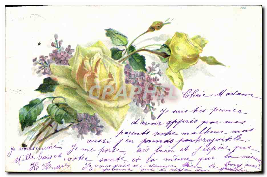CPA Fantaisie Fleurs 