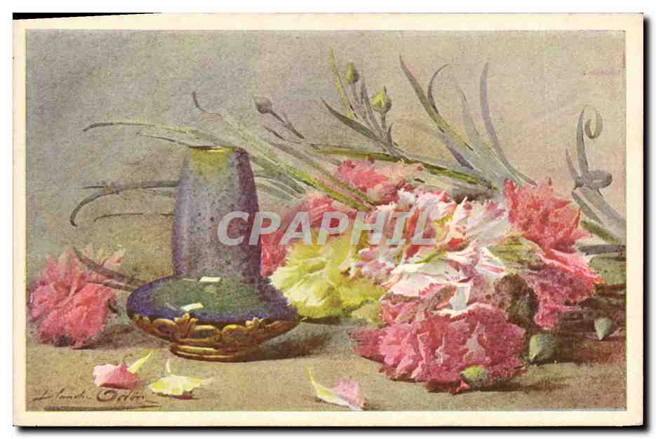 CPA Fantaisie Fleurs 