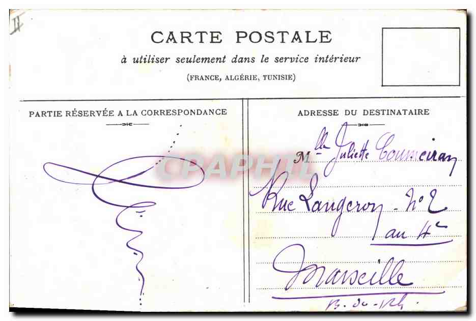 CPA Fantaisie Fleurs Pensees et paquerettes — Verso