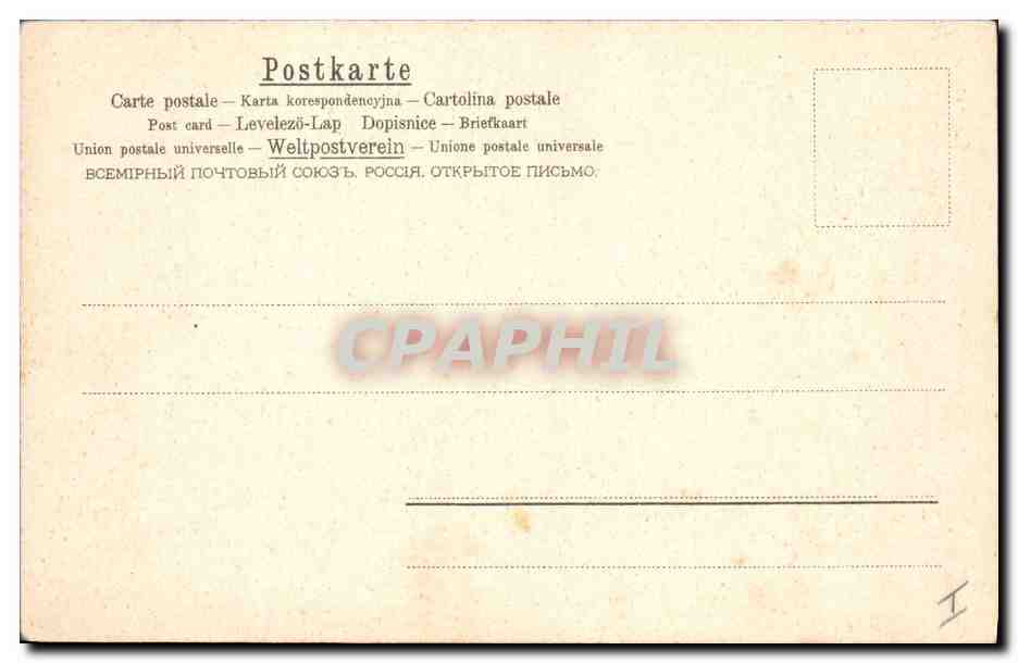 CPA Fantaisie Fleurs  — Rückseite