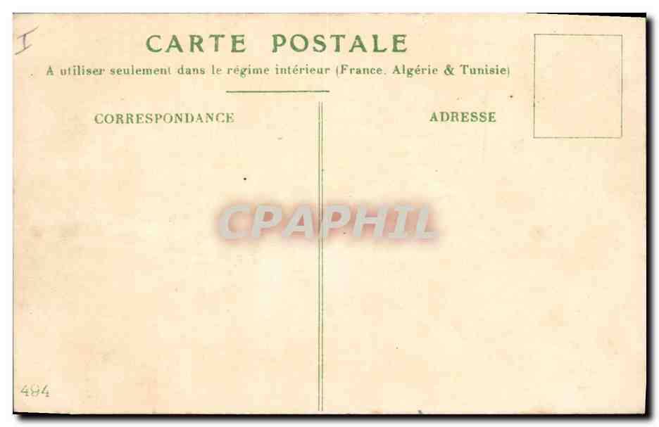 CPA Fantaisie Fleurs  — Rückseite
