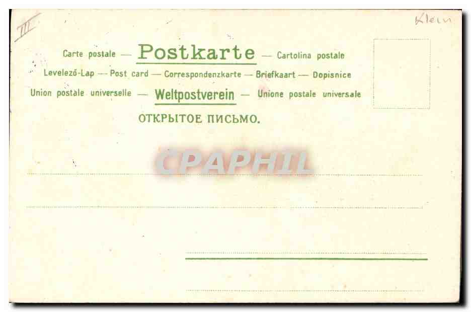 CPA Fantaisie Fleurs  — Verso