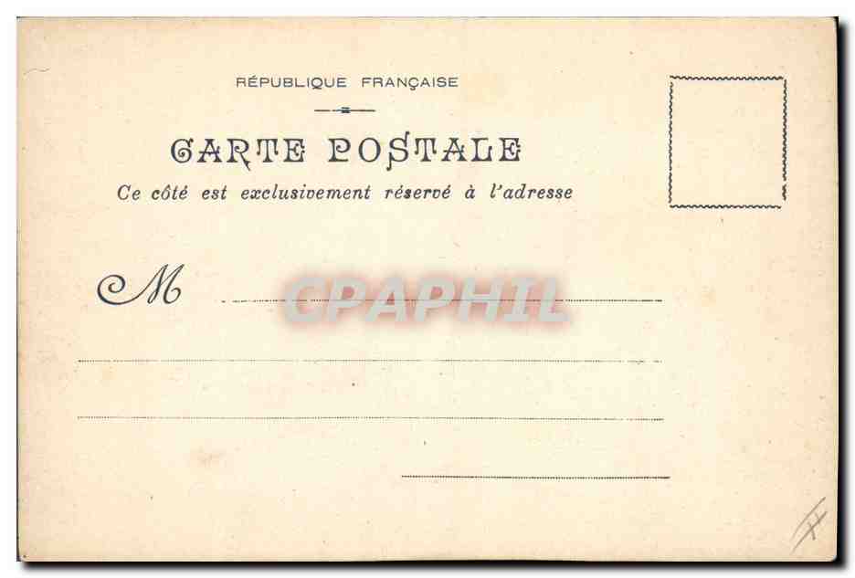 CPA Fantaisie Fleurs  — Back