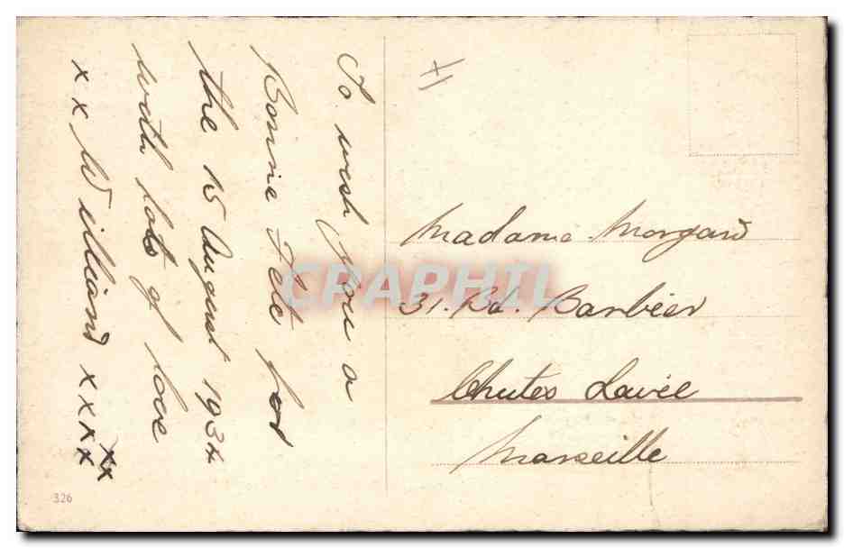 CPA Fantaisie Fleurs  — Verso