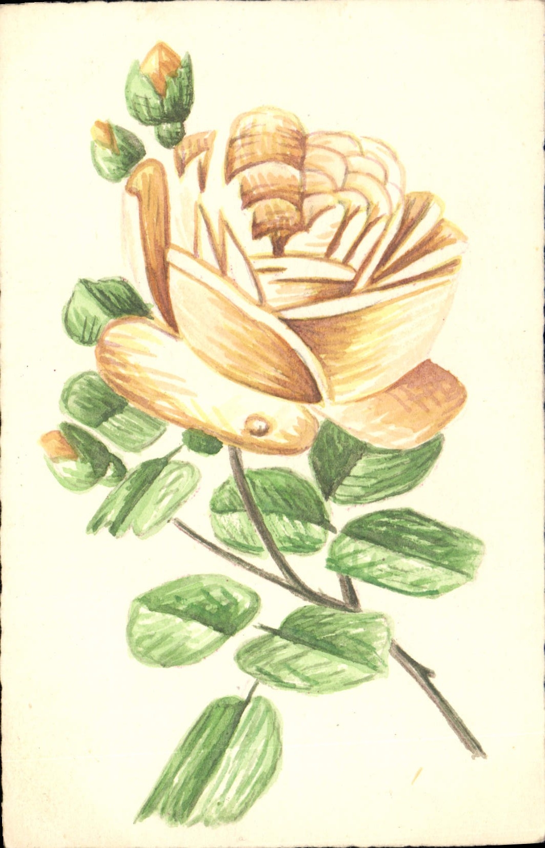 CPA Fantaisie Fleurs 
