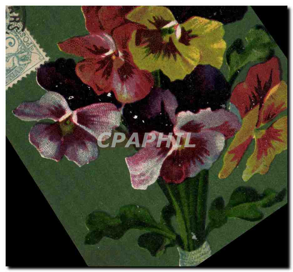 CPA Fantaisie Fleurs 