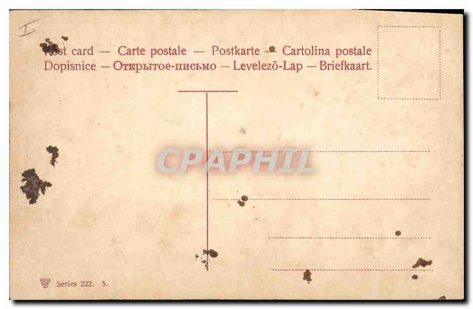 CPA Fantaisie Fleurs  — Rückseite
