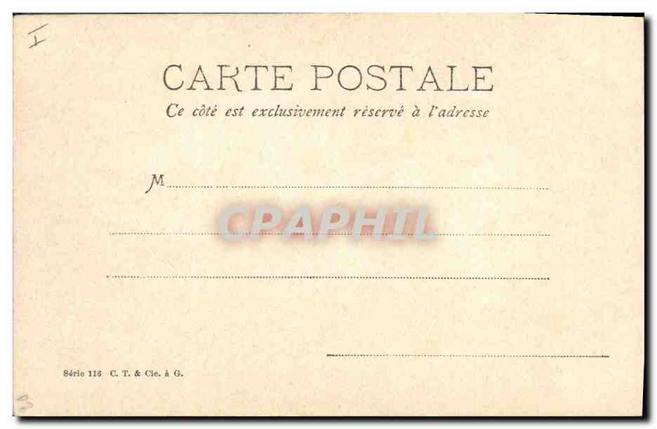CPA Fantaisie Fleurs  — Rückseite