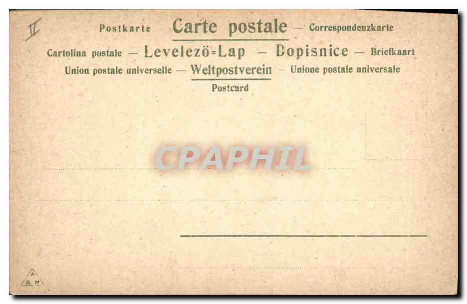 CPA Fantaisie Fleurs  — Back