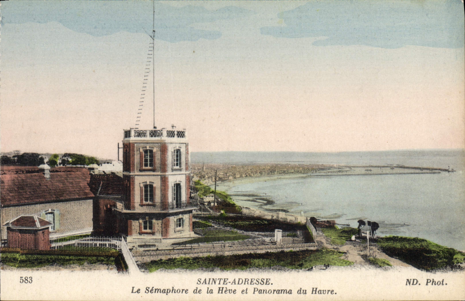 Sainte-Adresse — Le Sémaphore de la Hève et Panorama du Havre — ND. Phot. n°583