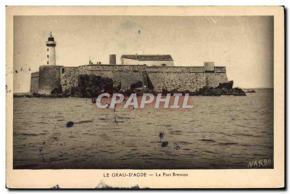CPA Phare le Grau d'Agde Le fort Brescou