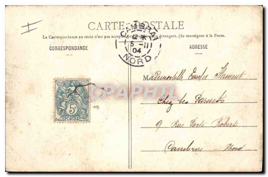 CPA Phare de Gatteville pres Barfleur — Rückseite