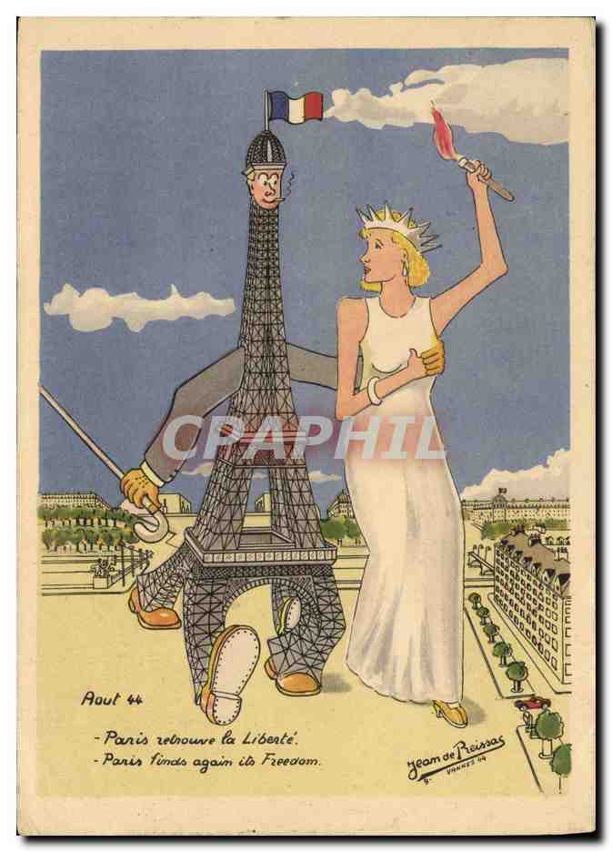 CPA Militaria Jean de Preissac Paris Tour Eiffel