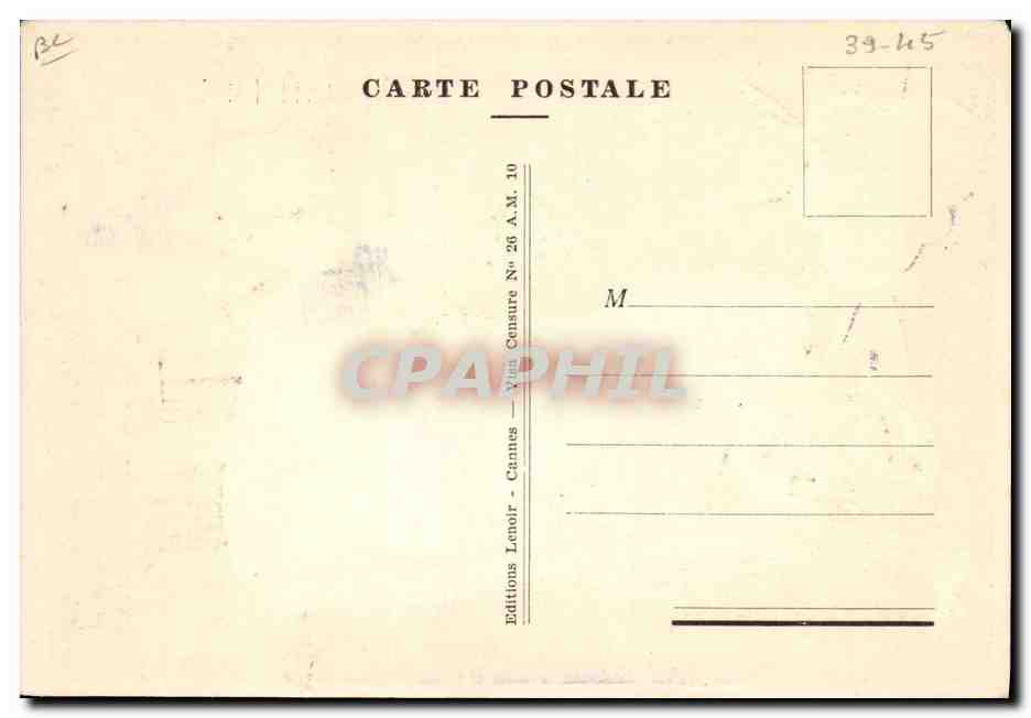 CPA Militaria Mussolini — Rückseite