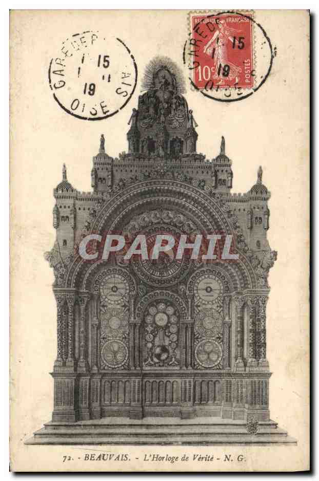 CPA Horloge Beauvais L'Horloge de Verite
