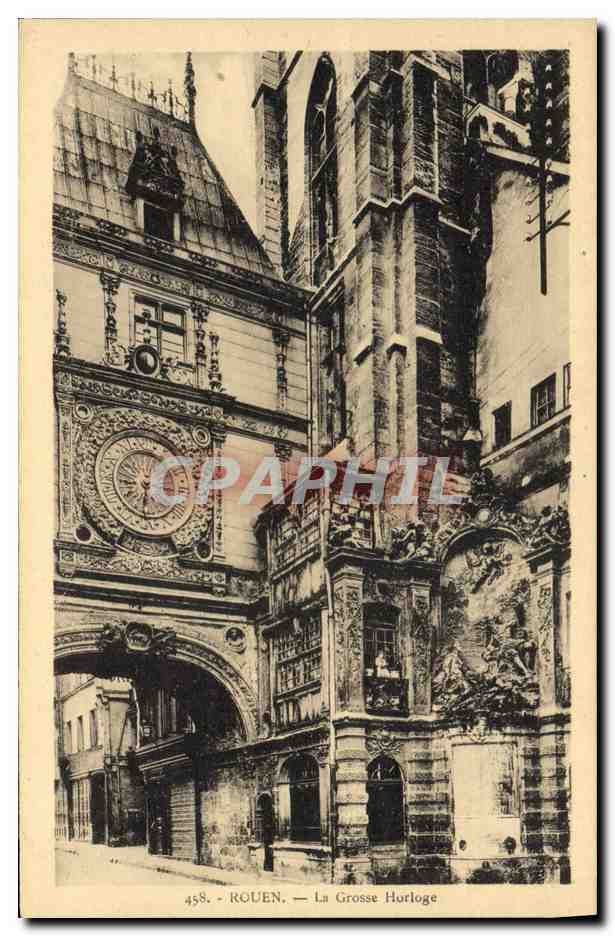 CPA Rouen La grosse Horloge 
