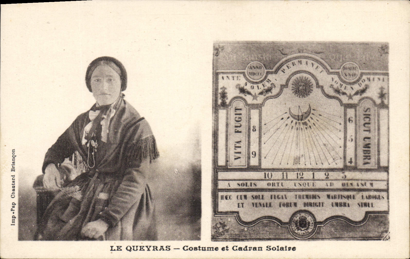 Le Queyras — Costume et Cadran Solaire — Imp. Pap. Chautard Briançon