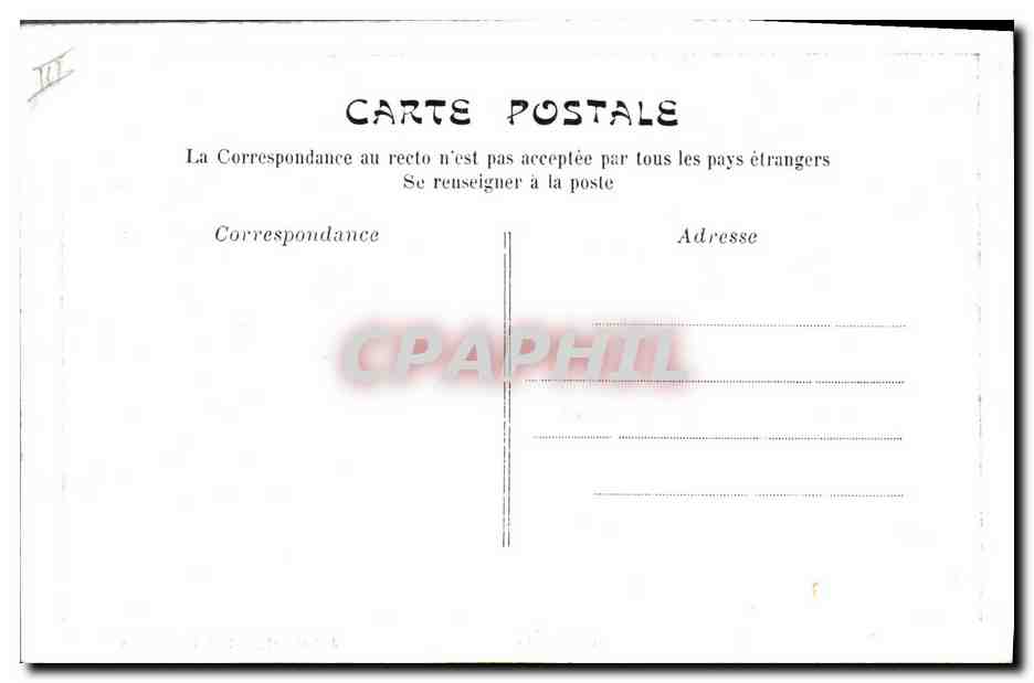 CPA Folklore Limousine — Verso