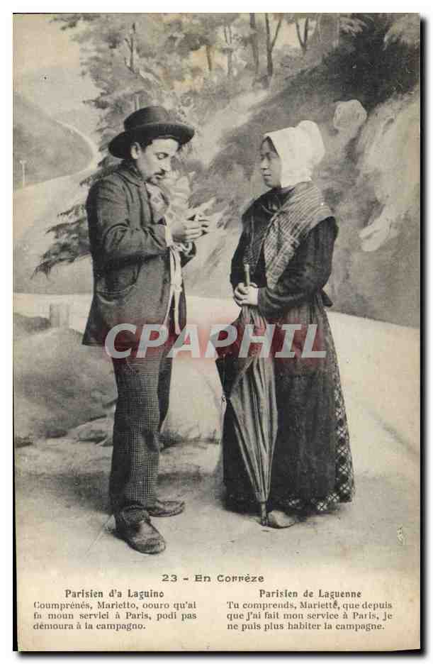 CPA Folklore En Correze