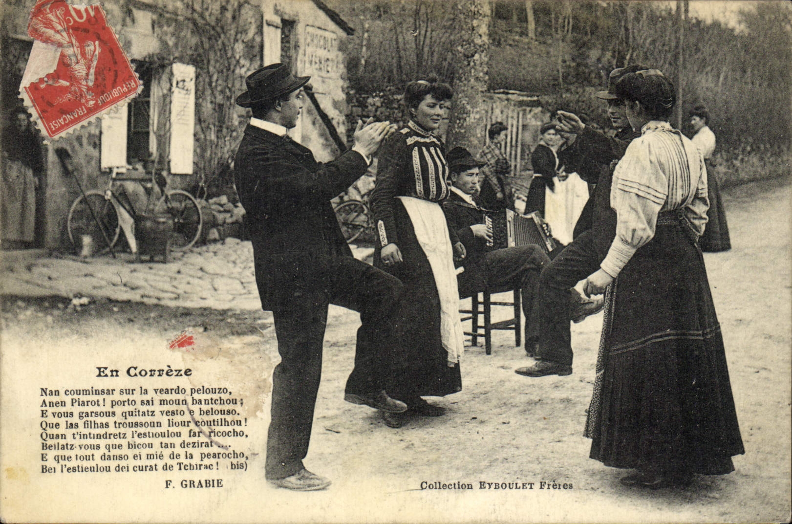 CPA Folklore En Correze