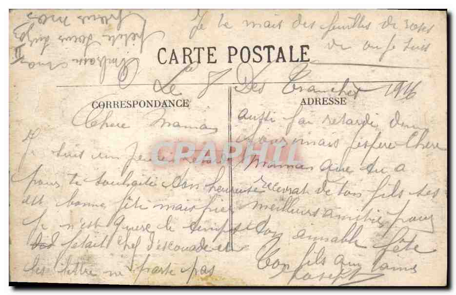 CPA Folklore En Limousin — Verso