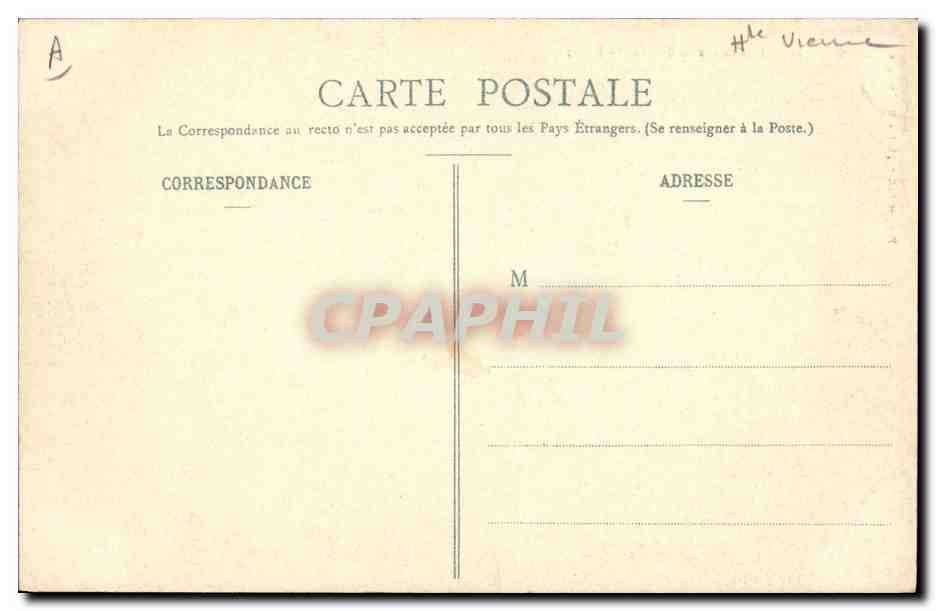 CPA Folklore Limousine coiffee du Barbichet — Verso
