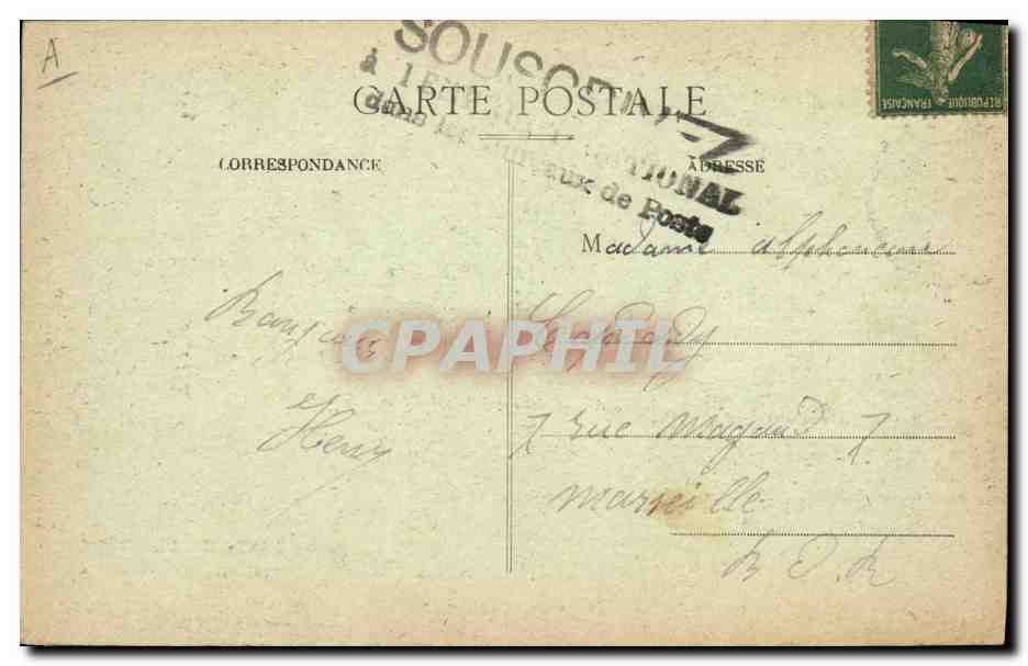 CPA Folklore Limousin Les paysans de chez nous — Verso