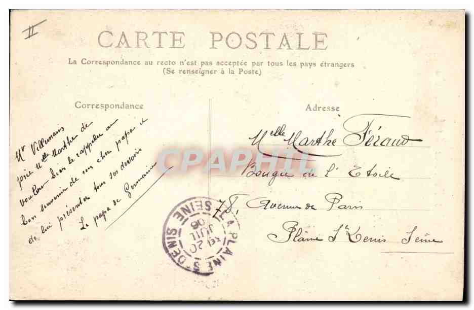 CPA Folklore La petite Perrette de Limousin Enfant  — Verso