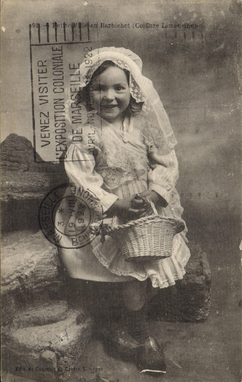 CPA Folklore En Barbichet Enfant Coiffure Limousine
