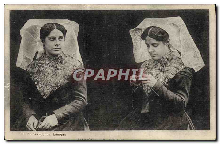 CPA Folklore Limousin Femmes
