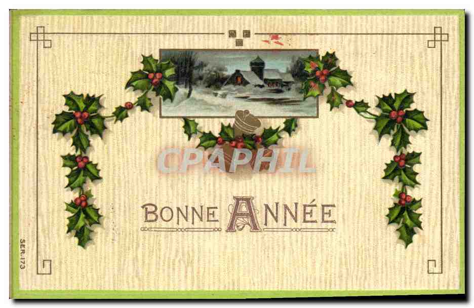 CPA Fantaisie Fleurs Bonne annee 
