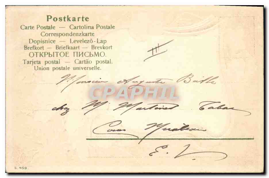 CPA Fantaisie Fleurs Femme Nimette  — Verso