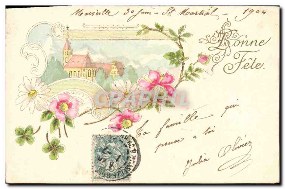 CPA Fantaisie Fleurs 