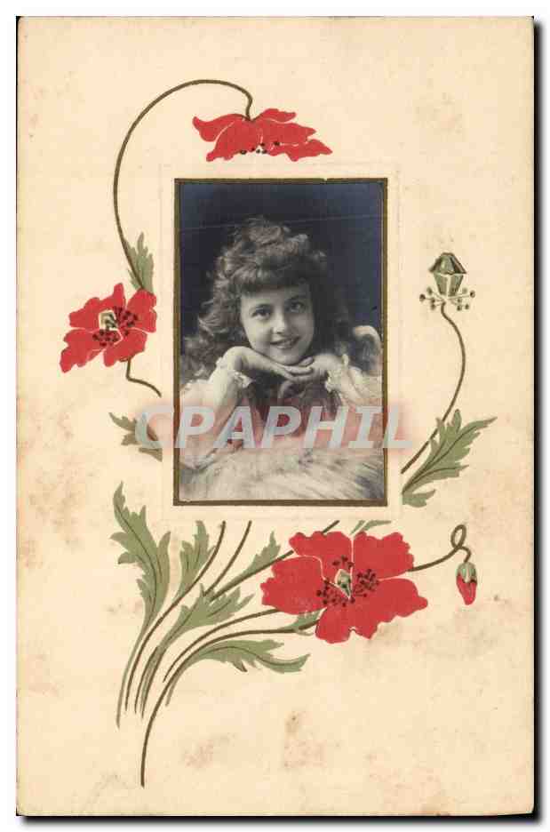 CPA Fantaisie Fleurs Femme 