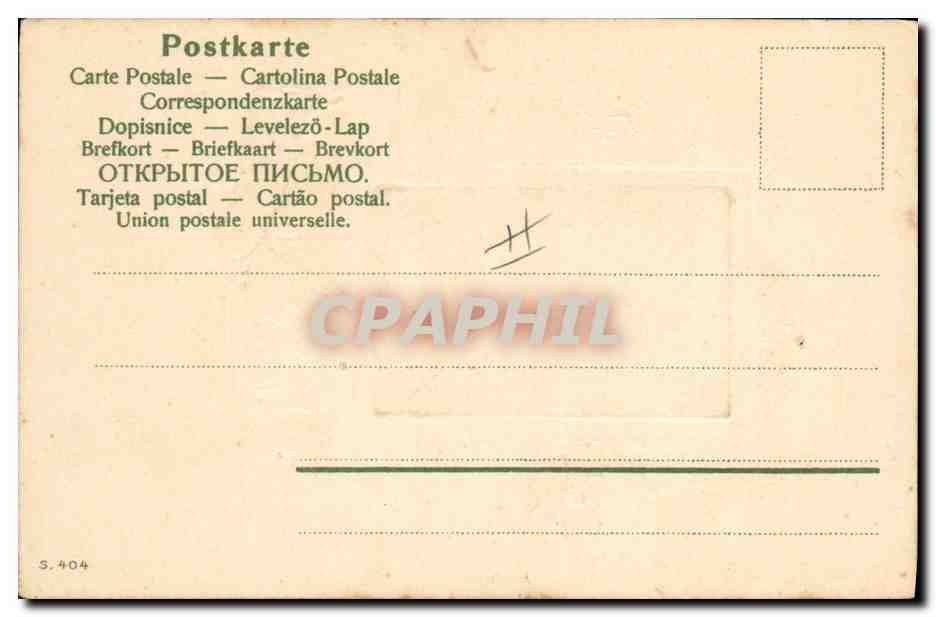 CPA Fantaisie Fleurs Femme  — Rückseite