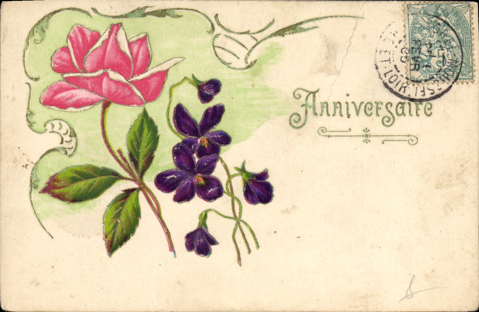 CPA Fantaisie Fleurs 