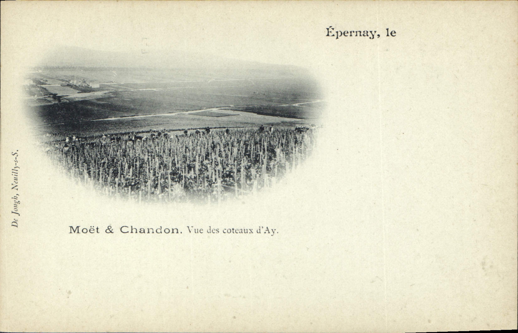 CPA Folklore Vin Vendange Champagne Epernay Moet & Chandon Vue des coteaux d'Ay