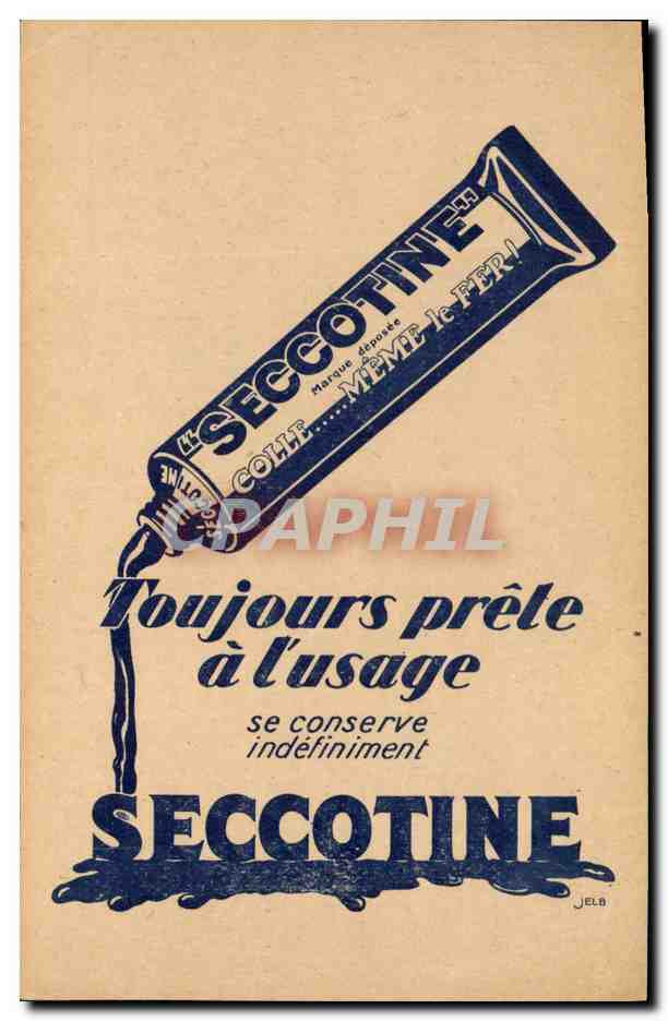 CPA Publicite Colle Seccotine 
