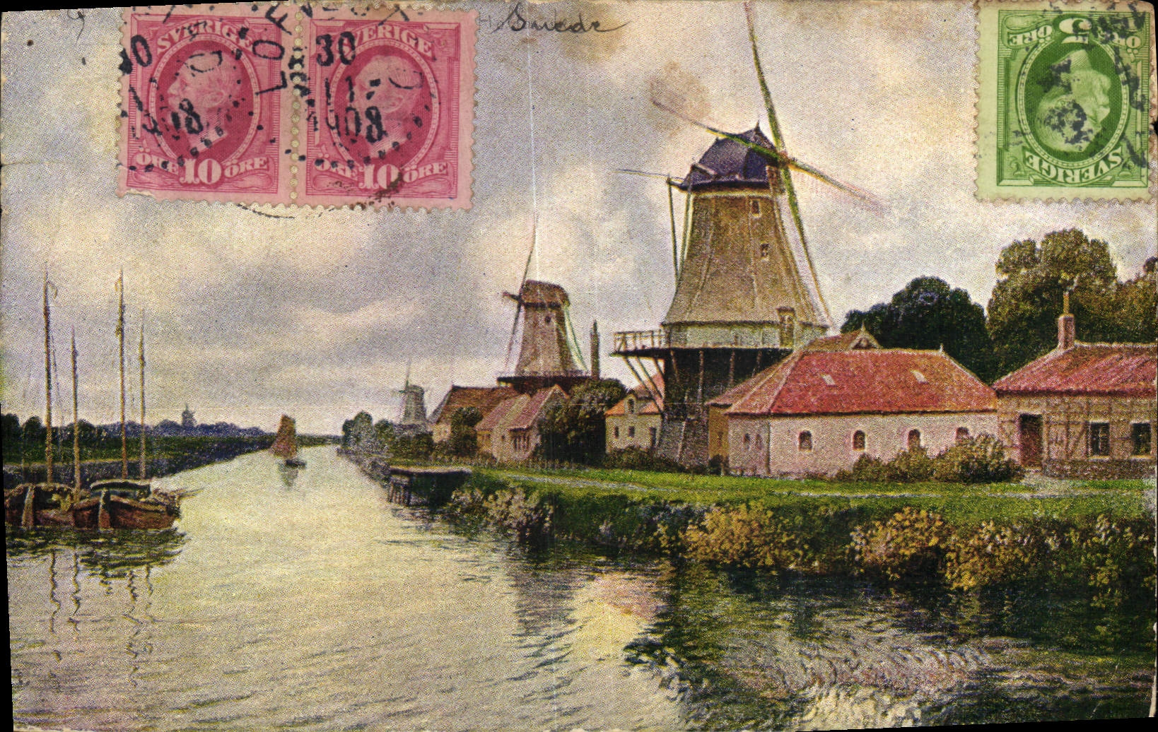 CPA Publicite Chocolaterie d'Aiguebelle Moulin a vent