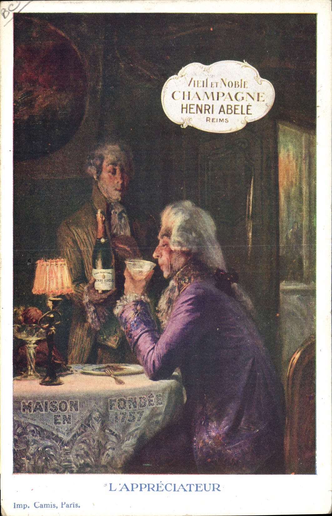 L'Appréciateur — Henri Abelé, Reims — Imp. Camis, Paris