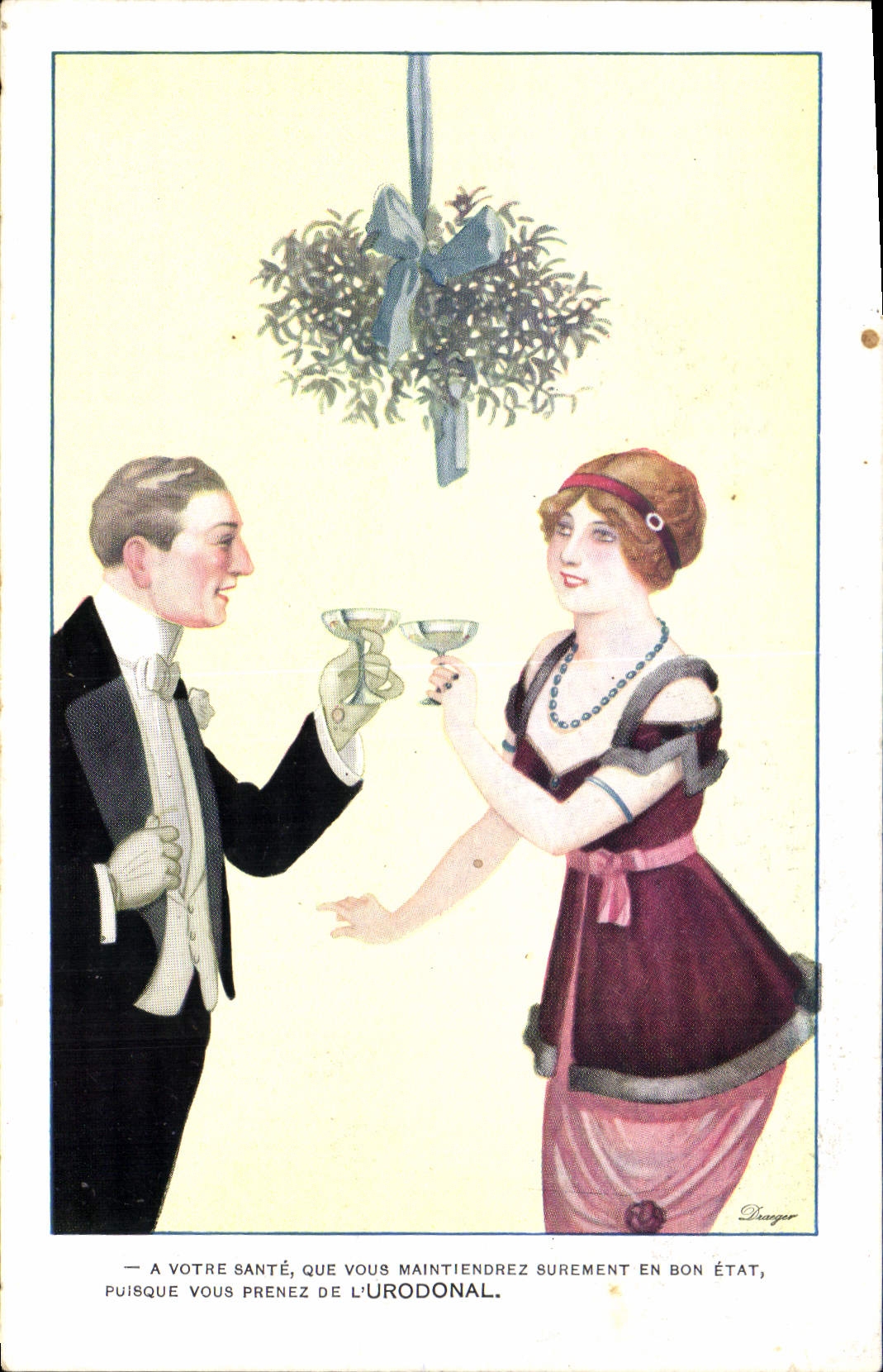 CPA Publicite Urodonal Femme 