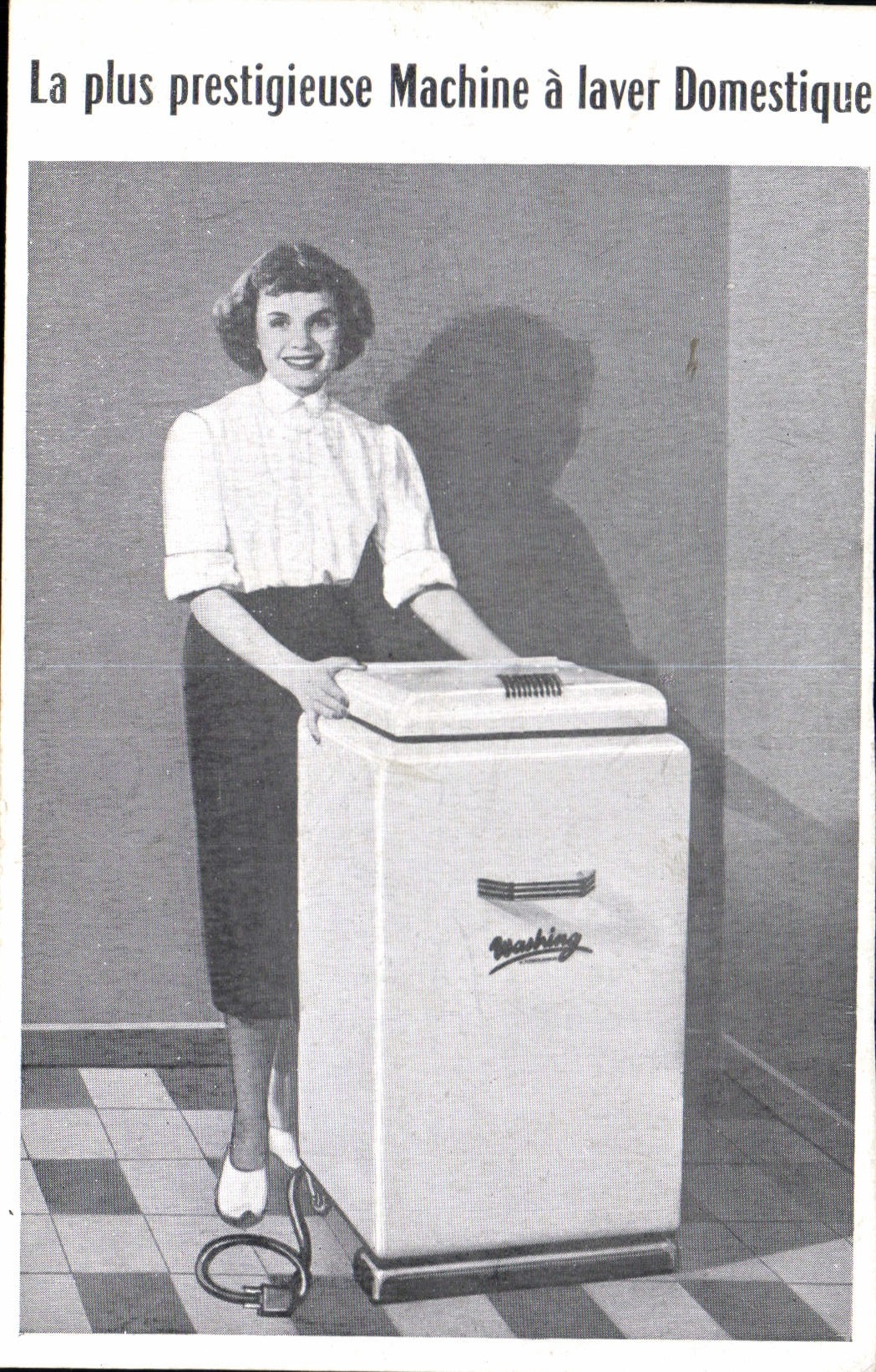 CPA Publicite Machine a laver domestique