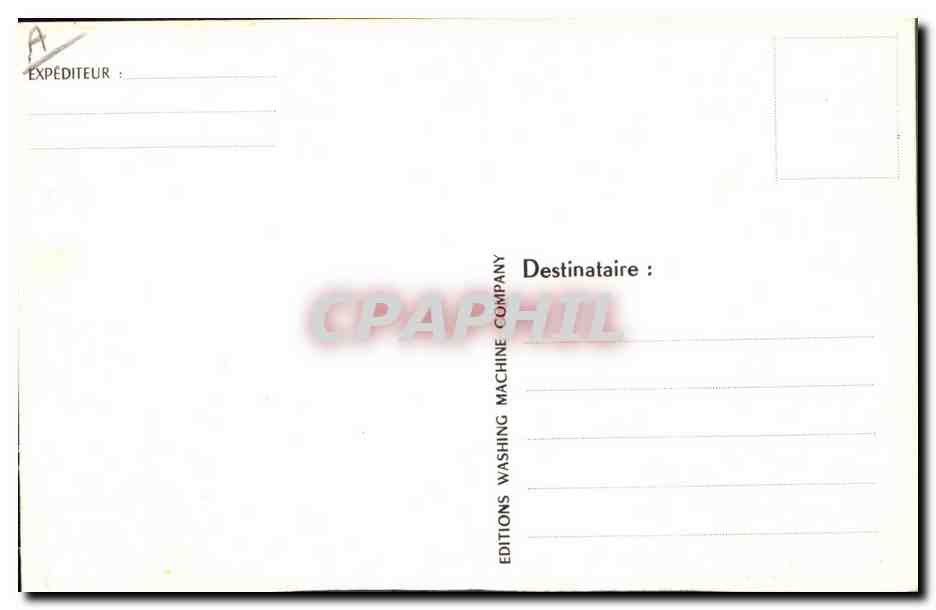 CPA Publicite Machine a laver domestique — Verso