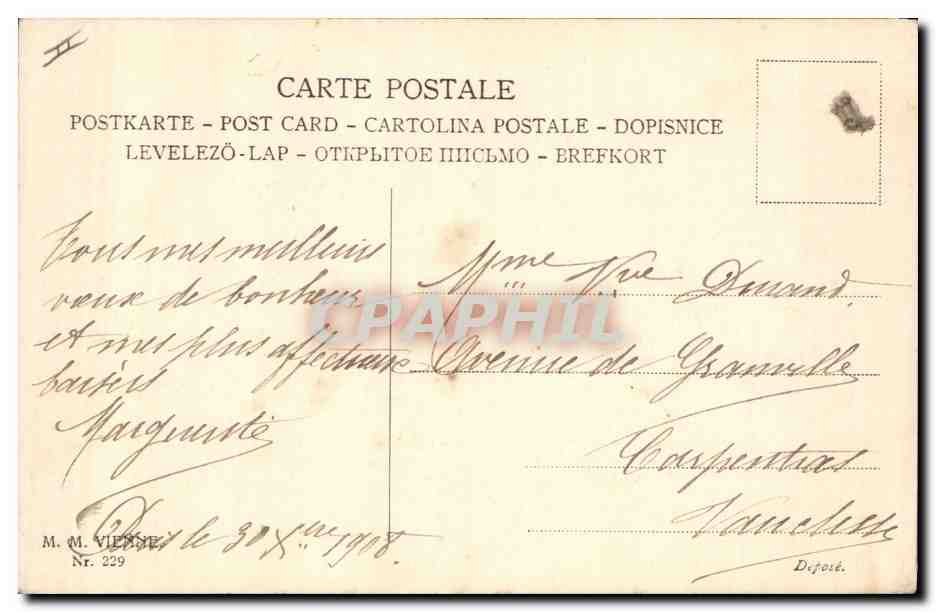 CPA Fantaisie Illustrateur Femme  — Rückseite